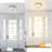 Flush Mount Ceiling Light with Frosted Glass Shade