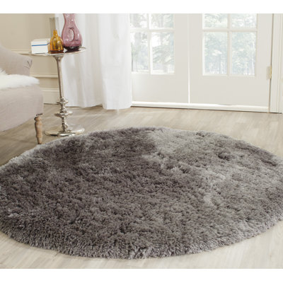 Canham Shag Hand Tufted Performance Solid Color Rug