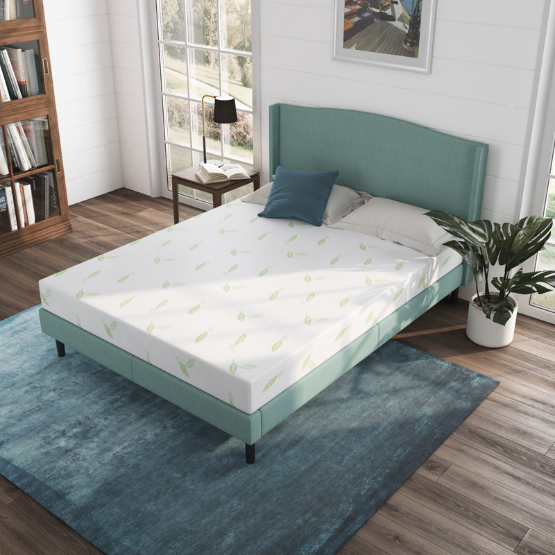 Anula, matelas en mousse à mémoire de forme mi-ferme infusé au thé vert, 6", Très grand lit
