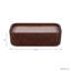 Bougie parfumée à la vanille Jeimi pour chambre à coucher décor de table de chevet - Bougie décorative en bois de manguier pour bibliothèque, table basse ou salon - 10 po, brun
