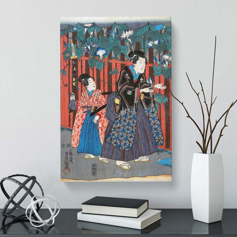 Admiring the Flowers - Wrapped Canvas, 60cm H x 40cm W x 3cm D