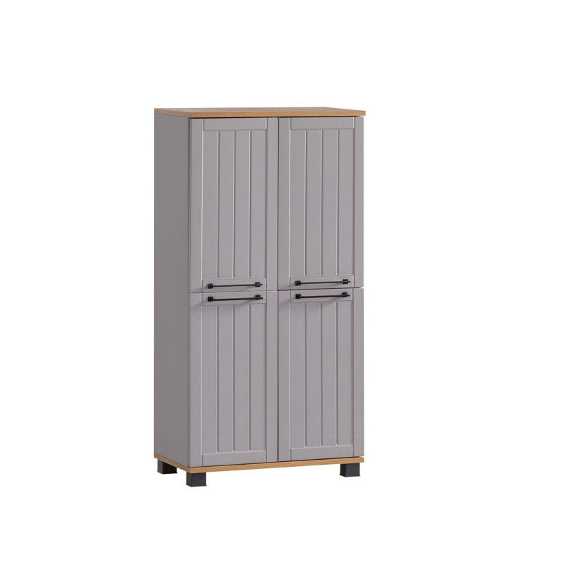 Alapaha Highboard in Country House, Platinum gray/oak