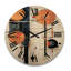 Horloge murale en bois massif Perrytown-110024666