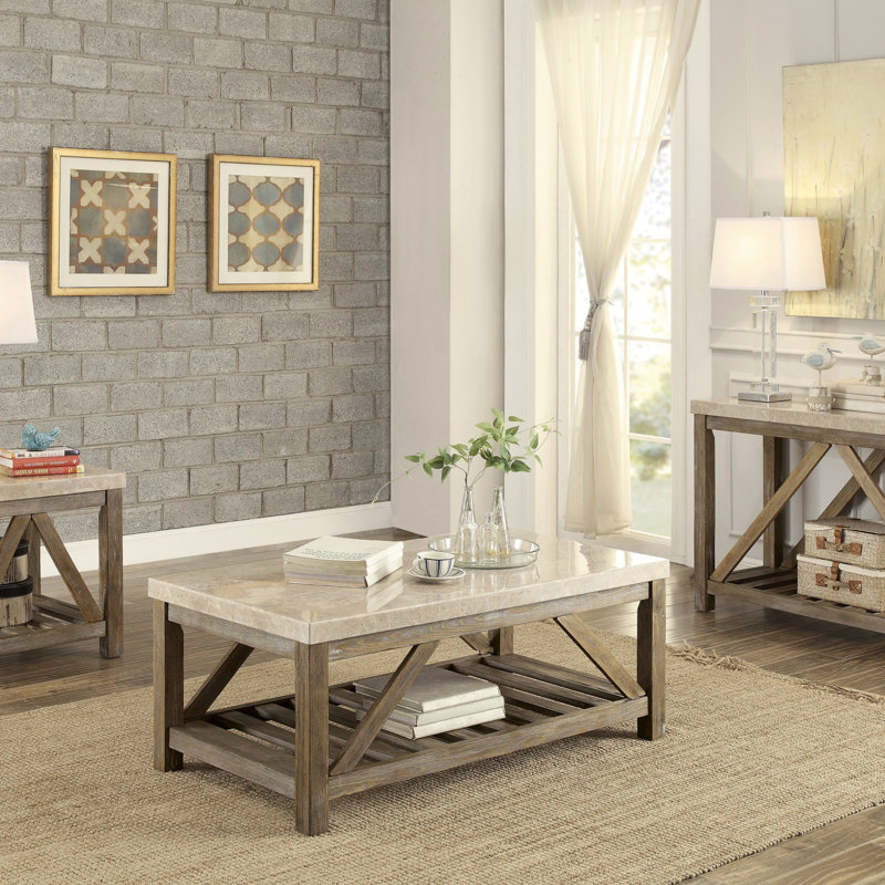 Table basse de style industriel avec support à angle 1pc