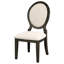 Chaise d'appoint rembourrée (ensemble de 2)