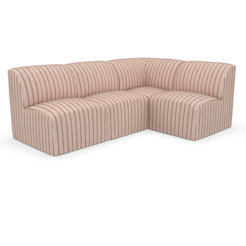 Fleener Essie Sunbrella® Outdoor Sofa, Unwind Cameo Striped Sunbrella®
