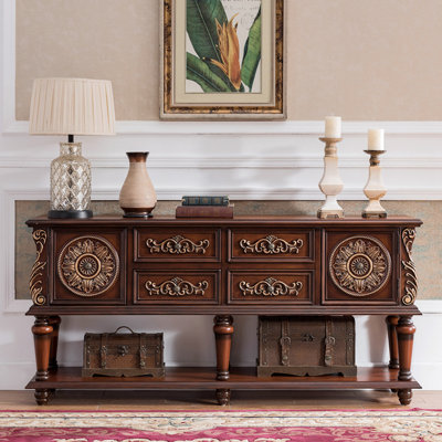 Console de style européen de luxe rétro