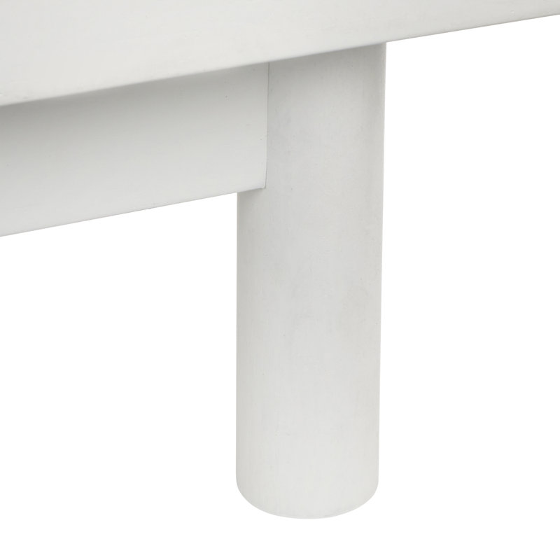 Altermease 63'' Sideboard, White/Black