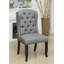 Chaise de salle à manger rustique 2 pièces-1883383311