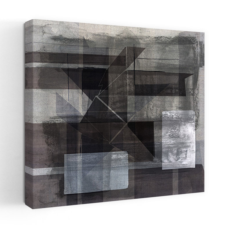 Art contemporain, architecture contemporaine, art urbain abstrait, H 24 po x l 24 po
