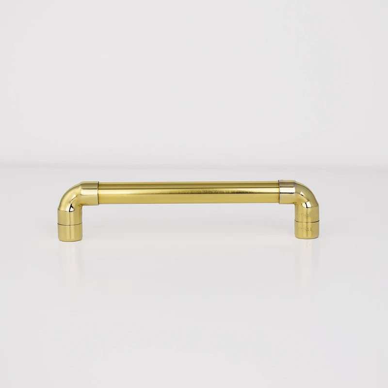 Brass U-Shaped Pull Handle - High Polish