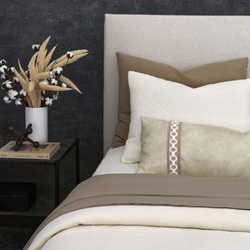 Vail Egyptian Cotton Percale Flat Sheet, King Flat Sheet, Fawn