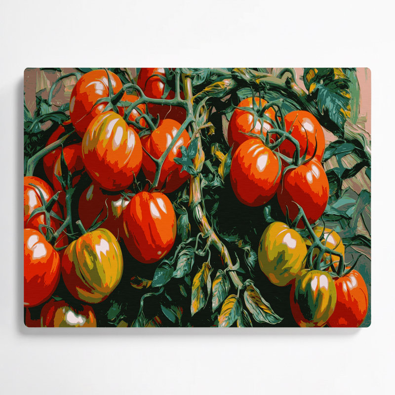 Art mural en métal légumes tomate Roma, H 12 po x l 18 po