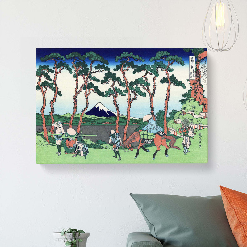 Hodogaya on the Tokaido Road by Katsushika Hokusai - Wrapped Canvas, 40cm H x 60cm W x 3cm D