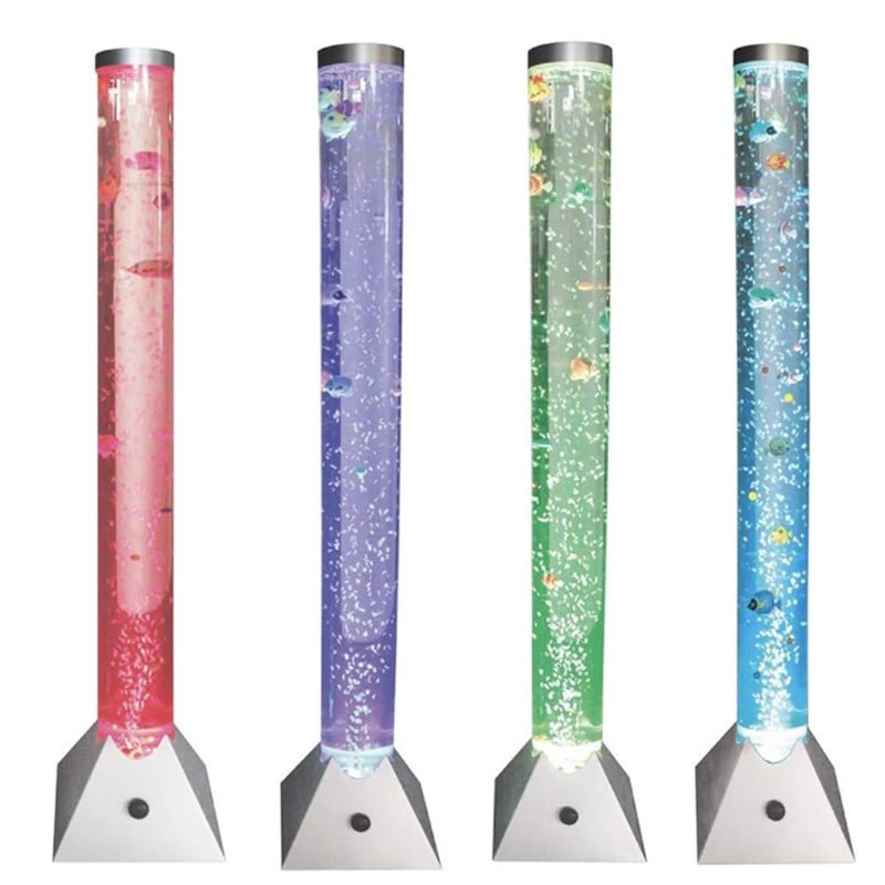 90cm Colour Changing Led Bubble Lamp With 8 Fish