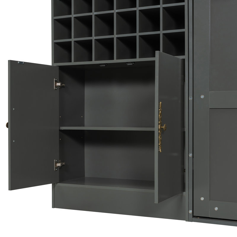 Murphy Bed Wall Bed with Sofa, Gray