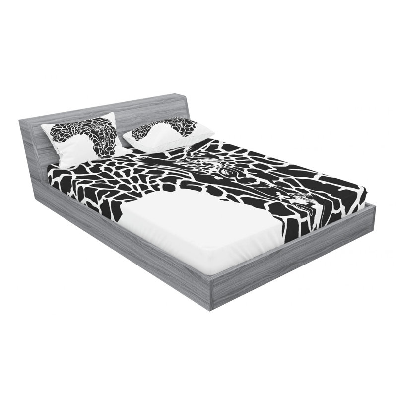 Microfiber Sheet Set, Queen Sheet Set with Fitted Sheet
