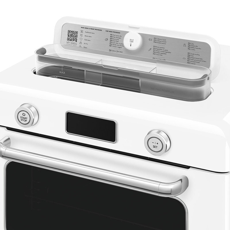 Combi Countertop Air Fry Oven With Steam, White Glossy