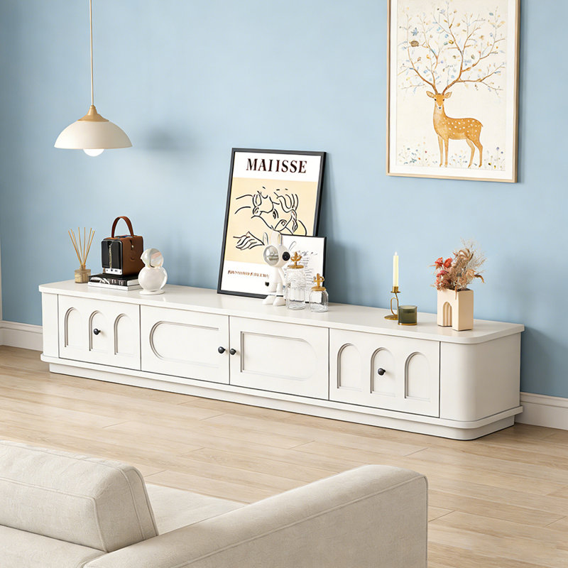 Meuble télé Minimalist, H 12,99 po x L 94,48 po x l 11,81 po, Brun