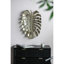 Décoration murale moderne en aluminium feuille d'or dorée 24,8 x 17,3 x 2 po-1310041188