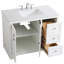 Moore 42'' Single Bathroom Vanity with Engineered Marble Top-87497691