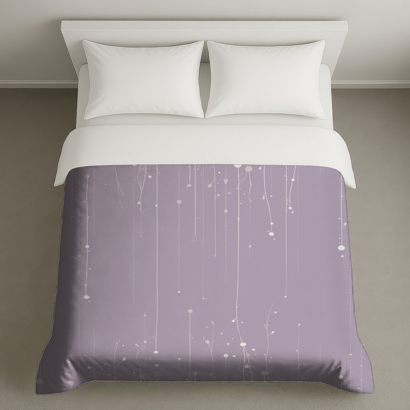 Housse de couette à motif abstrait, Très grand lit
