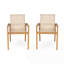 Ensemble de 2 chaises d'extérieur Farmhouse