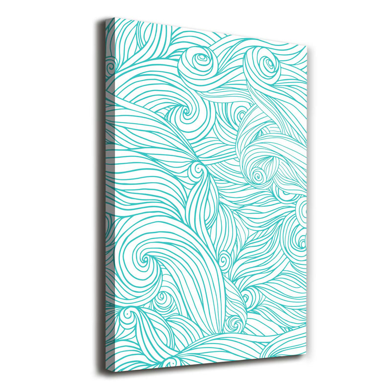 Blue Waves - Wrapped Canvas Print