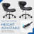 Swivel & Adjustable Pedicure Stool - Ergonomic Nail tech Chair for Salon Professionals, Comfortable Pedicure Chair with Smooth Rotation-1849285489