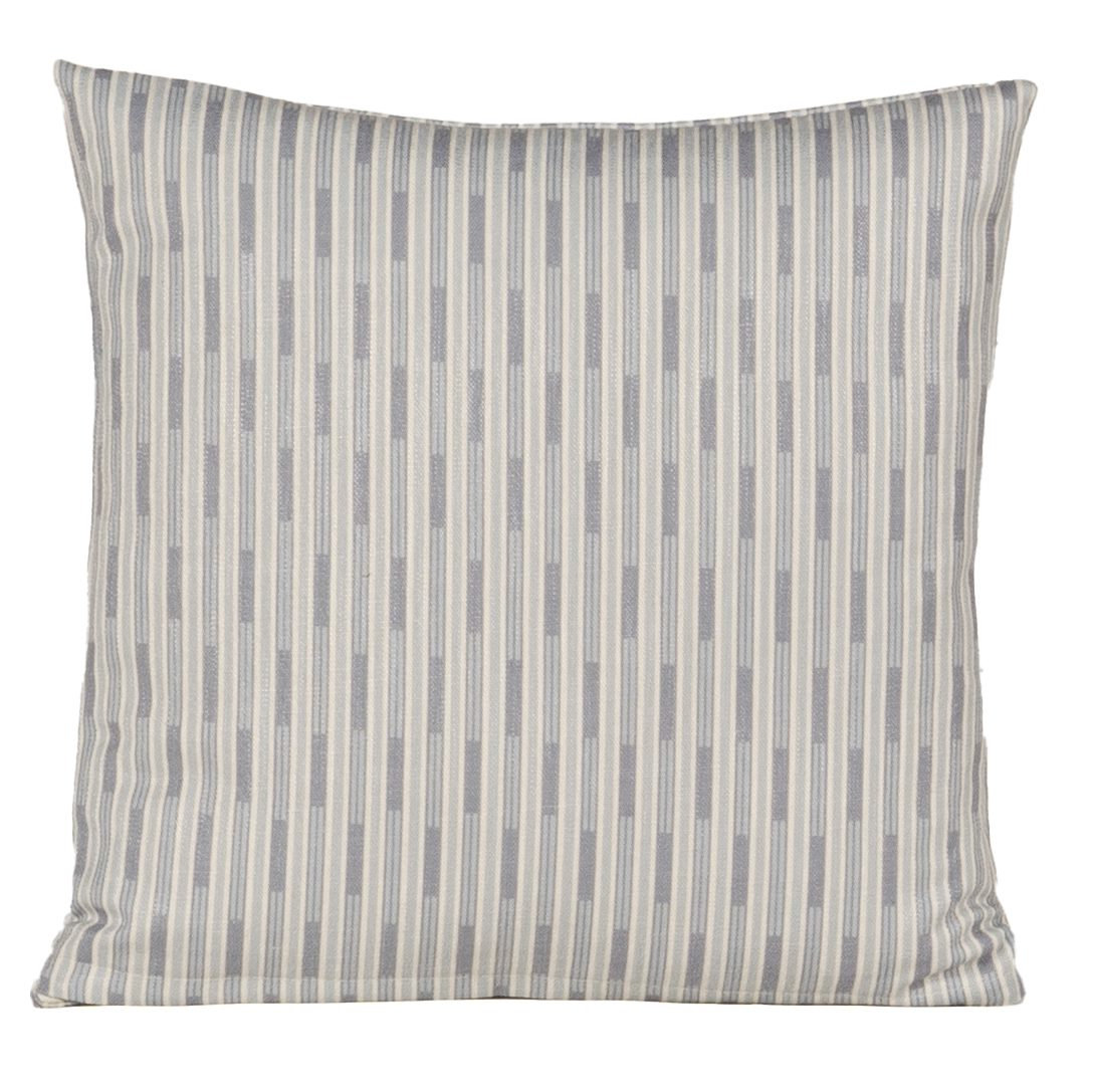 Benton Throw Pillow, Feather, Blue, Square 16"