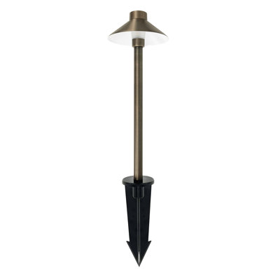 Brass Low Voltage Integrated LED Brass Pathway Light Pack