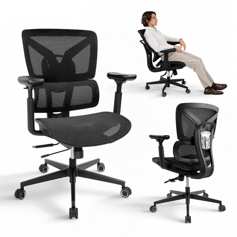 RIEIOR Mesh Task Chair, Black
