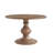 46" Round Reclaimed Walnut Pedestal Dining Table - Rustic Charm for Your Home