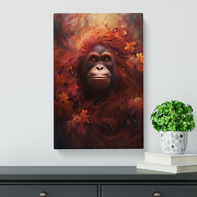 Orangutan Romanticism No.2 - Wrapped Canvas