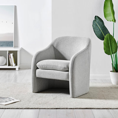 Sellner Upholstered Barrel Armchair