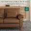 180cm Faux Leather 2-Seater Sofa With Solid Wood Frame, Spring Seat Cushion and Two Throw Pillows-2023443533