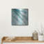 Art mural en métal «Silver Springs 2 Blue Green» par Albena Hristova-102867543