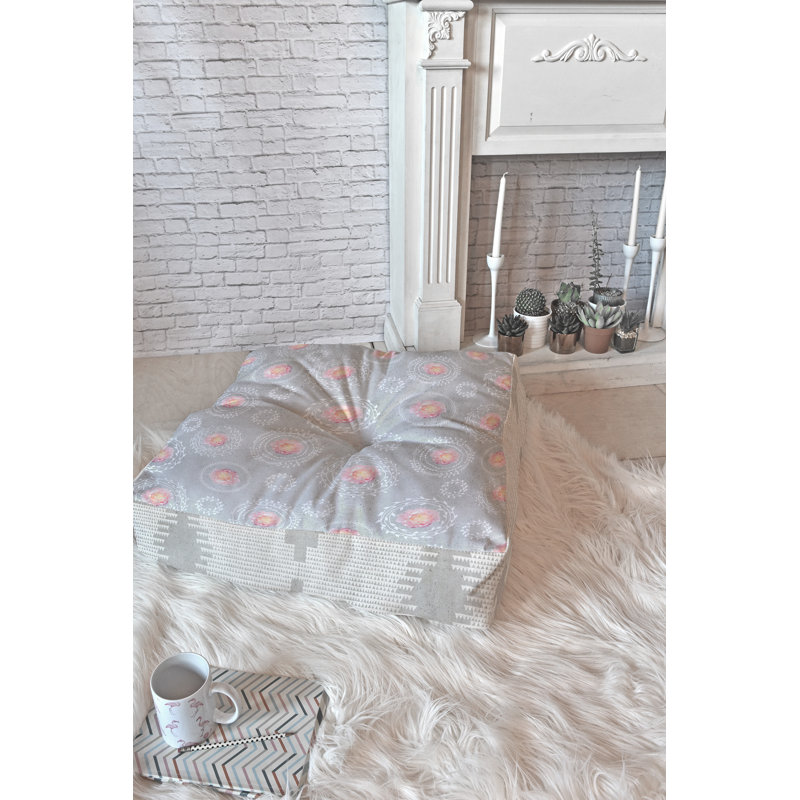 Floor Pillow, 23" H x 23" W x 7" D