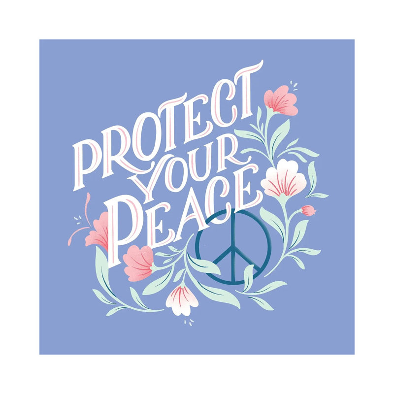 Protect Your Peace I by Gia Graham - 1 Piece Wall Art on Canvas, 30.48cm H x 30.48cm W