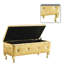 Banc de rangement rembourré élégant avec pieds en métal-870888366