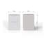 Groove Handled 2 Drawer Bedside-2042859053