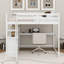 Lit mezzanine double avec bureau et tablettes, deux tiroirs intégrés-114707938