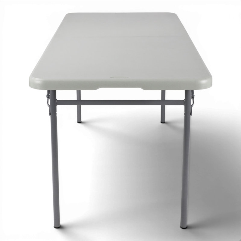 Demi-table pliante en plastique Frank, H 29,25 po x l 72 po x P 30 po