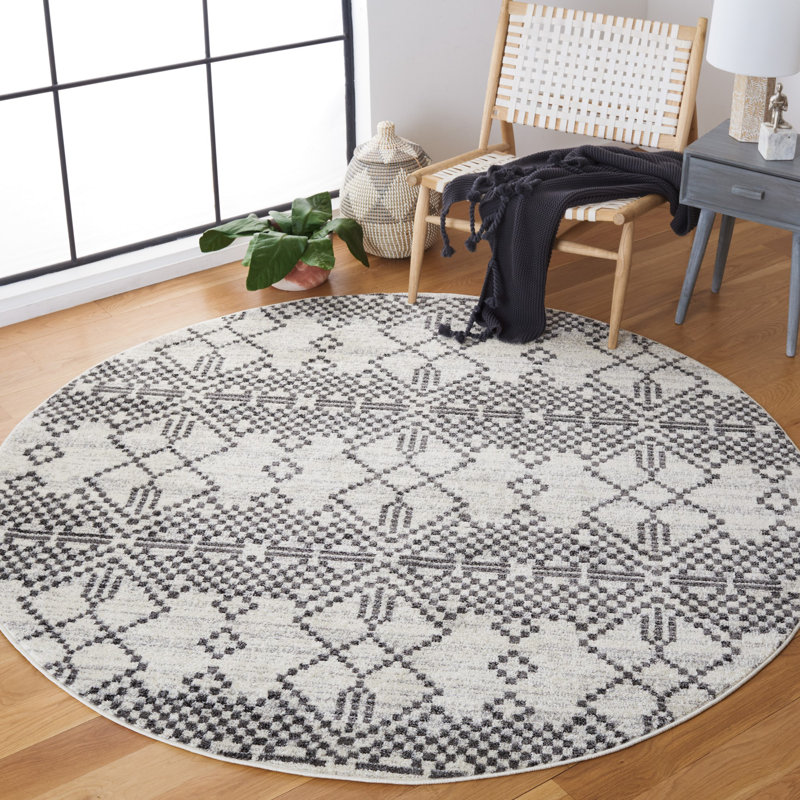 Tulum Performance Southwestern Rug, Round 6'7"