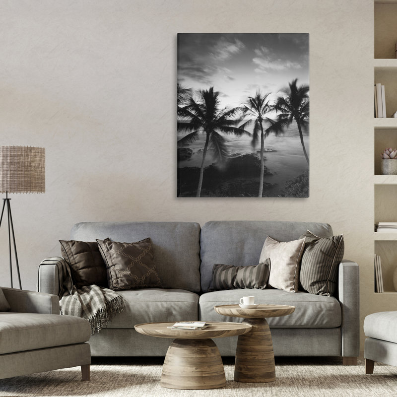 Photographie de palmier, toile par Carol Robinson, H 40 po x l 30 po