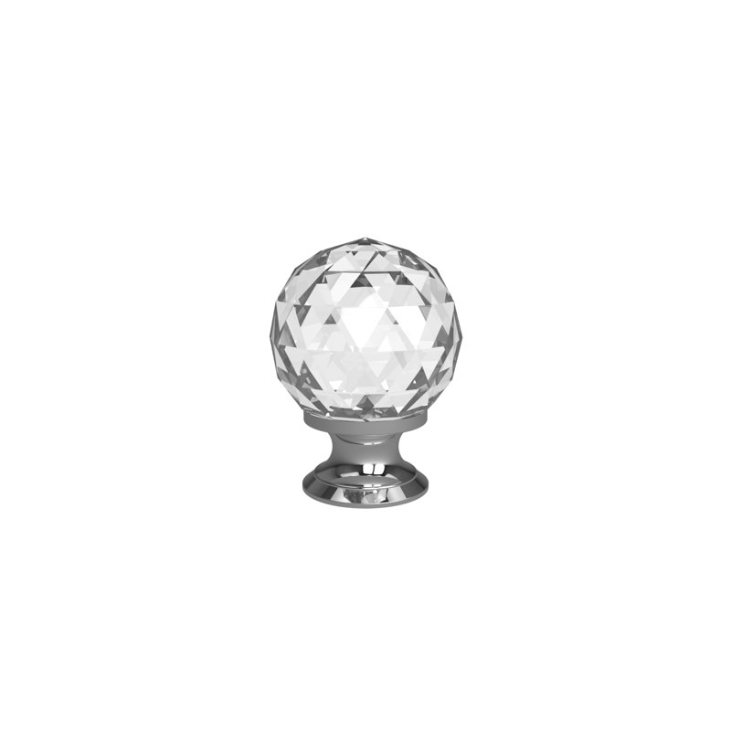 Galbaugh 40mm Diameter Round Knob, Polished Chrome