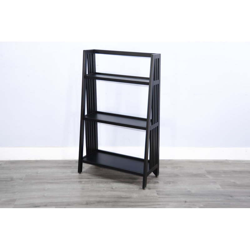  Sahina Etagere Bookcase 48" H x 28.25" W x 14.25" D, Black Walnut, (3 Shelves) 48" H x 28.25" W x 14.25" D
