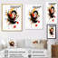Symphonie abstraite rouge et noire sur toile-947396607-947396604