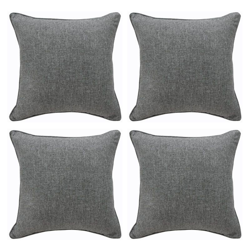 Efren Square Cushion, Gray