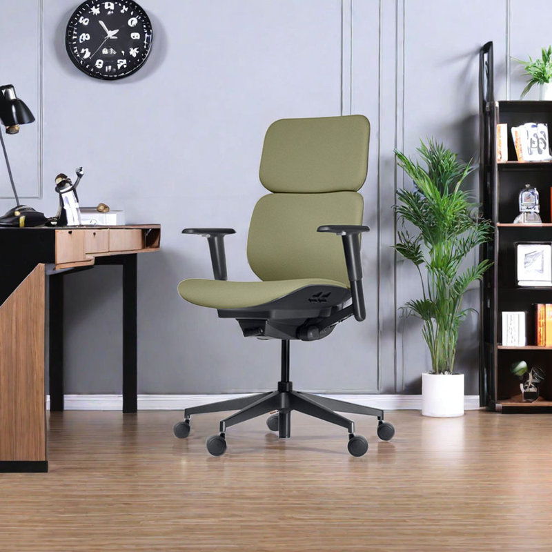 Fauteuil de bureau ergonomique à rotation à 360 °, Vert